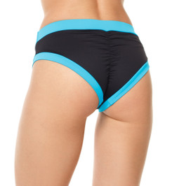 Шорты черные с голубым Basic