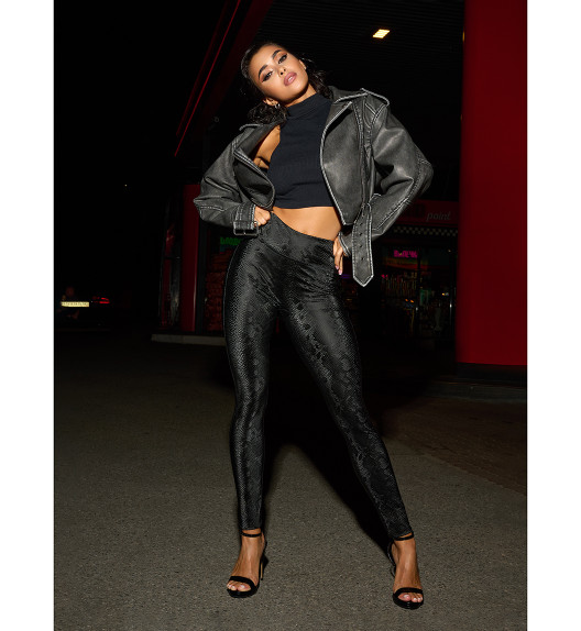 Лосины Leather "Black Mamba" Bona Fide