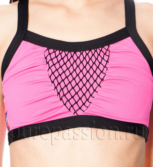 Топ для фитнеса розовый Iron-X Pole Fit