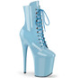 Ботильоны на платформе Pleaser голубые FLAM1020/BB/M