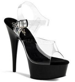 Стрипы Pleaser черные DEL608/C/B