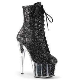 Ботильоны на платформе Pleaser черные ADO1020G/B/M