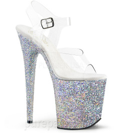 Стрипы силиконовые Pleaser белые FLAM808LG/C/SG