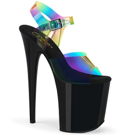 Стрипы силиконовые Pleaser черные FLAM808RB/RBOWPVC/B