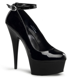 Туфли Pleaser черные DEL686/B/M