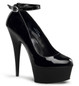 Туфли Pleaser черные DEL686/B/M