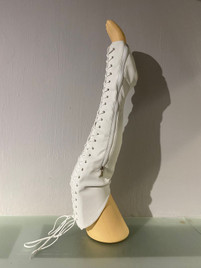 Краги с наколенниками белые