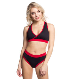 Топ черный с красным Basic Star