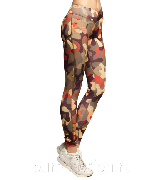 Лосины Push-Up "Military Sandy StarS" Bona Fide