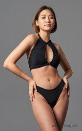 Топ черный Cherry Shark