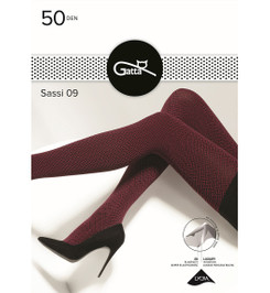 Колготки бордовые SASSI 09 Gatta