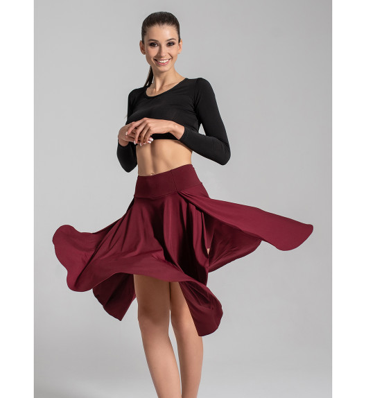 Шорты юбка бордовые Dolly Max I-Style