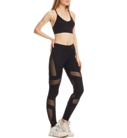 Лосины с сеткой черные Muse