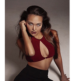 Топ бордовый Cherry Shark