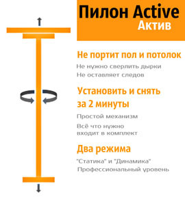 Пилон для дома и студии Active