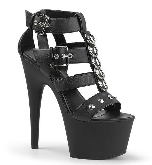 Босоножки Pleaser черные ADO758/BPU/M