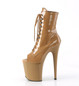 Ботильоны на платформе Pleaser бежевые FLAM1021/TF/M