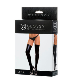 Чулки черные Lotis