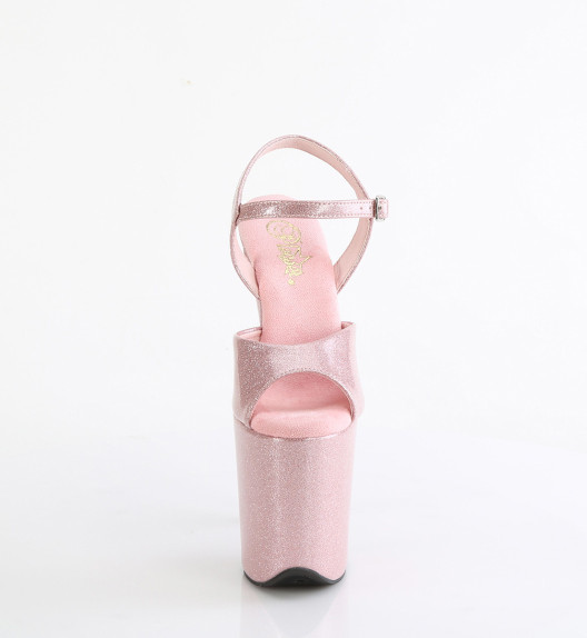 Стрипы Pleaser розовые с блеском FLAM809GP/BPG/M