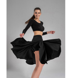 Шорты юбка черные DollyMax I-Style