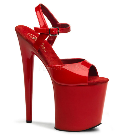 Стрипы Pleaser красные FLAM809/R/M