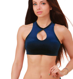 Топ синий бархатный Eclipse I-Style