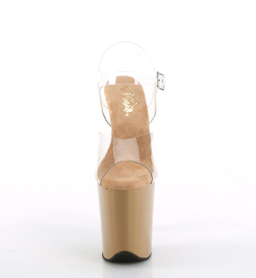 Стрипы Pleaser бежевые FLAM808/C/TF