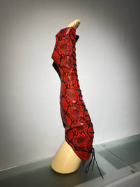 Краги с наколенниками красная змея