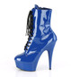 Ботильоны на платформе Pleaser синие DEL1020/RYBL/M
