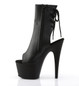 Ботильоны на платформе Pleaser черные матовые ADO1018/BPU/M