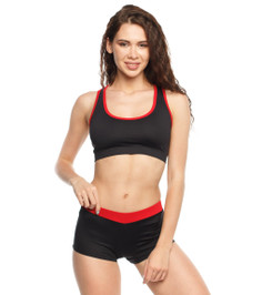 Топ черный с красным Champion