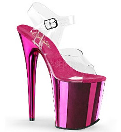 Стрипы Pleaser розовые FLAM808/C/HPCH