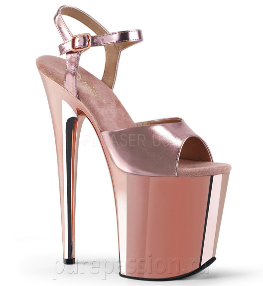 Стрипы Pleaser розовое золото FLAM809/ROGLDPU/M